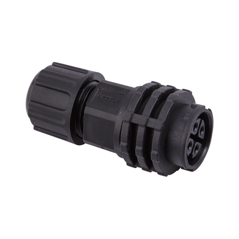 RGBW 5Pin Black Waterproof IP67 LED Connector ຊາຍ ຍິງ